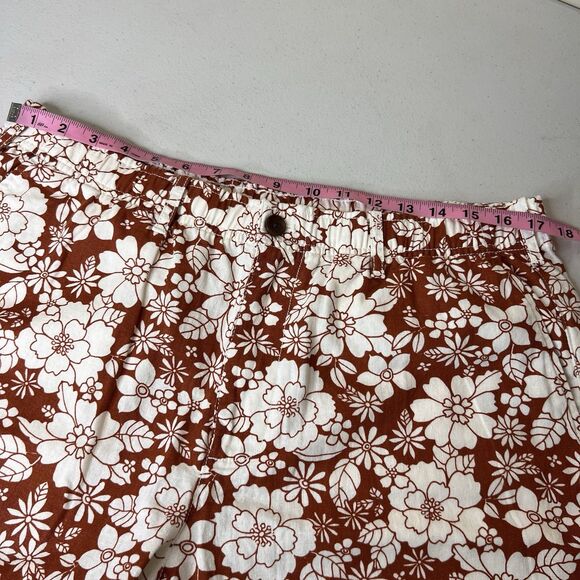 Gap Shorts Mens Large Multicolor Floral Linen Blend 7” Inseam Vacation Tropical - Picture 8 of 11